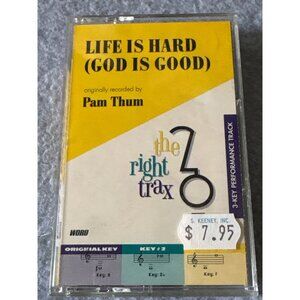 "Life Is Hard (God Is Good)" Pam Thum Cassette Tape 1996 3-Key Performance Track